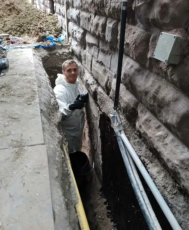 Waterproofing progress