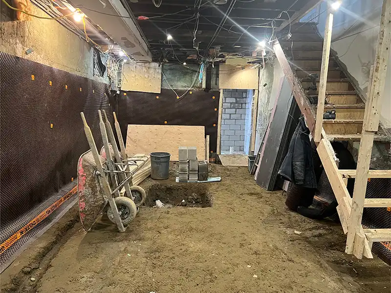 Completed basement lowering project