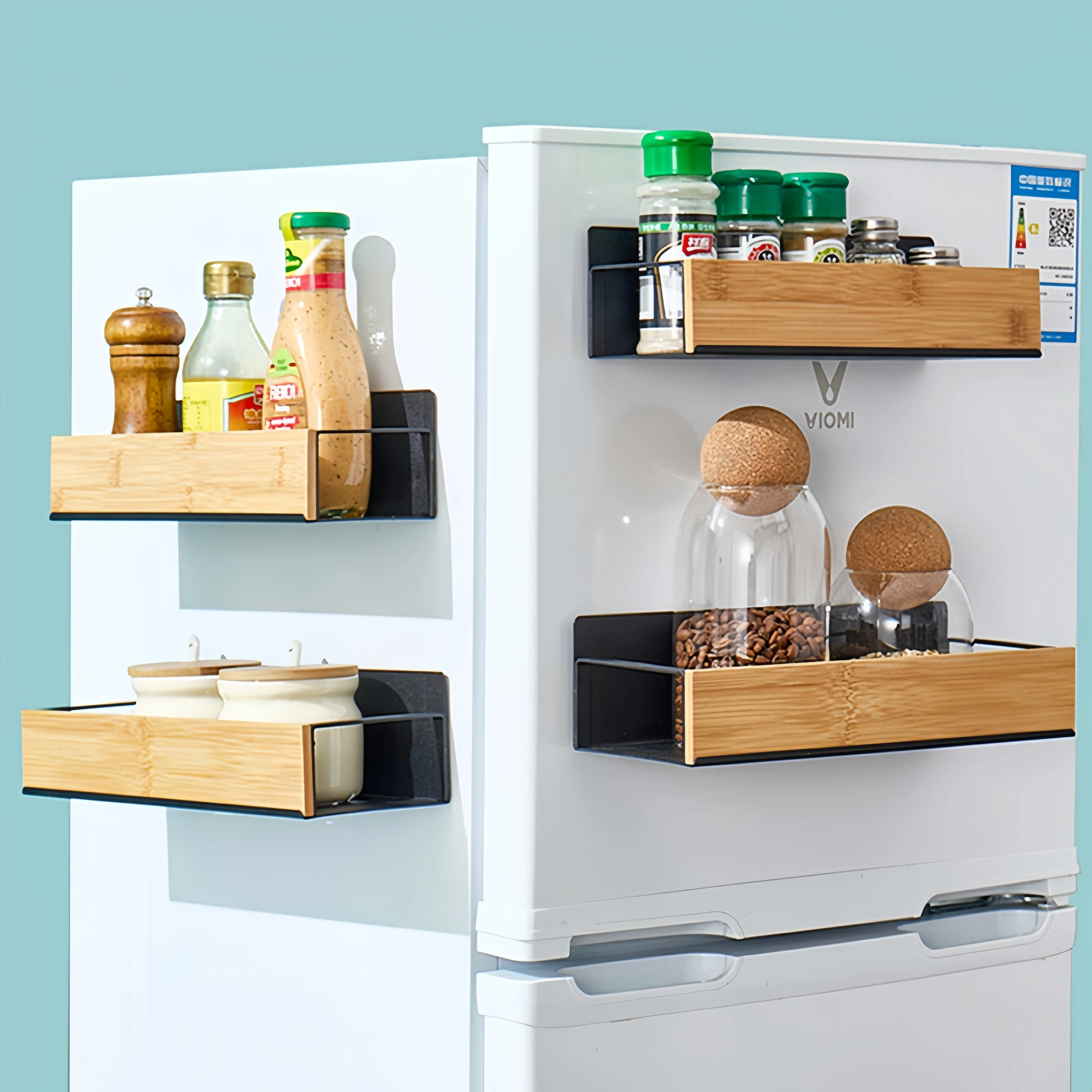 Magnetic Fridge Side Shelf — Spice Rack & Organizer - Image 2