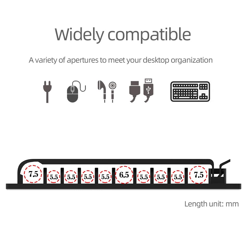Adhesive Cable Management Clips — 20 Pack - Image 3