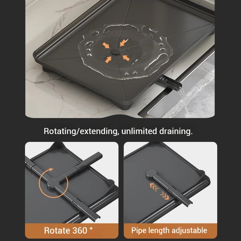 Over-Sink Dish Drying Rack — Adjustable Width - Image 4