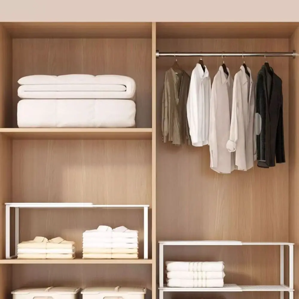 Tension Rod Closet Shelf — Expandable - Image 2