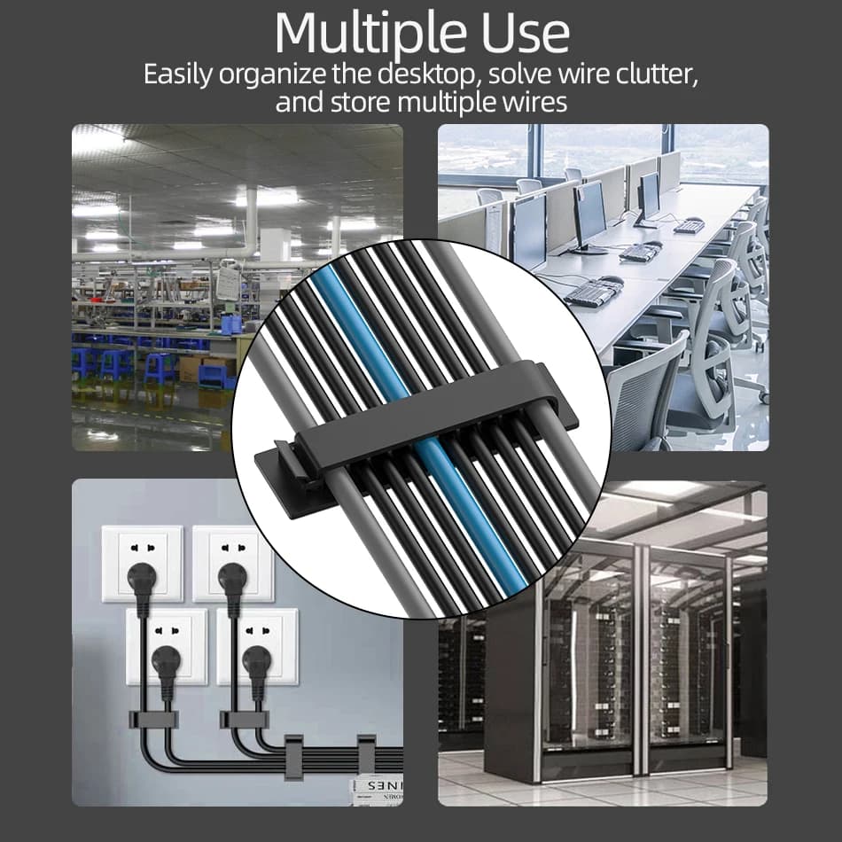 Adhesive Cable Management Clips — 20 Pack - Image 4