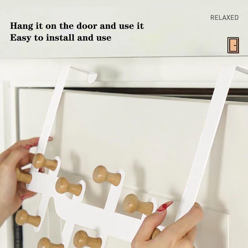Over-Door Hook Rack — 6 Hooks - Image 4