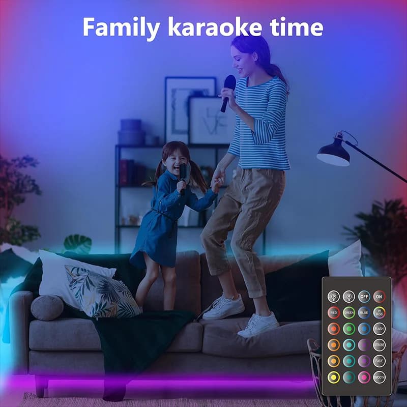 LED Strip Lights — RGB with Remote, 5m - Image 2