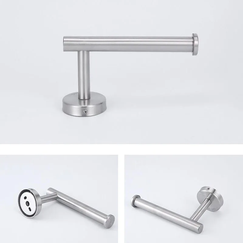 Adhesive Toilet Paper Holder — Matte Black - Image 3