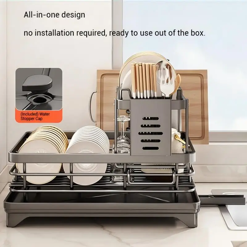 Over-Sink Dish Drying Rack — Adjustable Width - Image 2