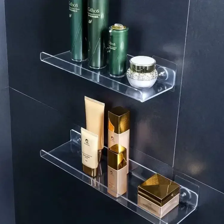 Adhesive Floating Shelves — Clear Acrylic, 2-Pack - Image 4