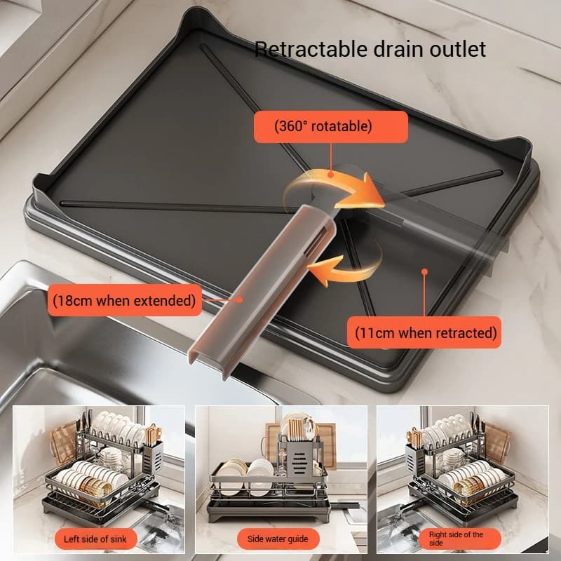 Over-Sink Dish Drying Rack — Adjustable Width - Image 5