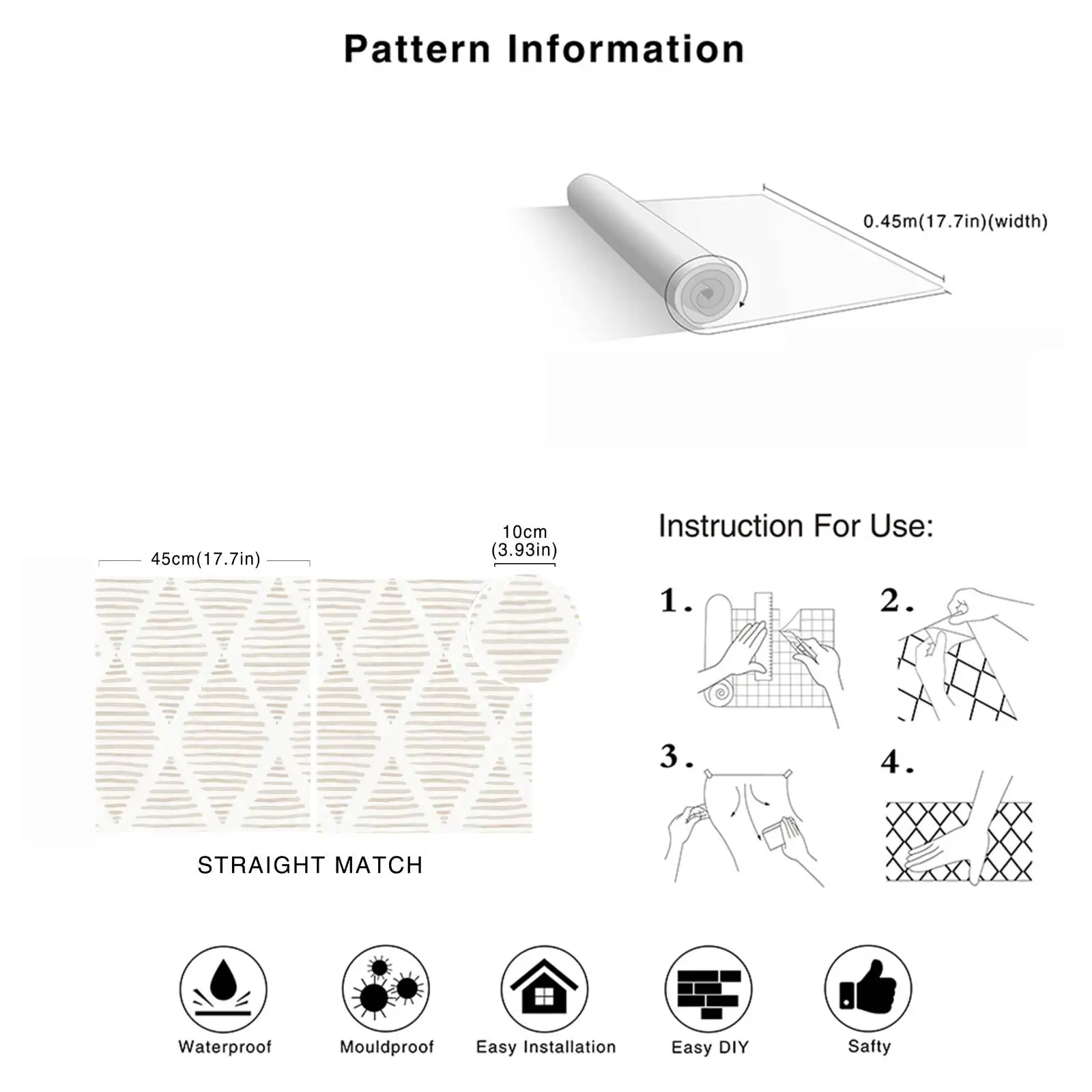 Removable Wallpaper — Modern Geometric Pattern - Image 6