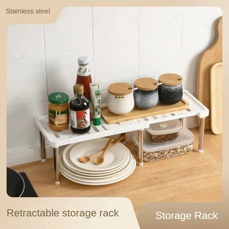 Stackable Shelf Risers — Cabinet Organizer, 2-Pack - Image 6