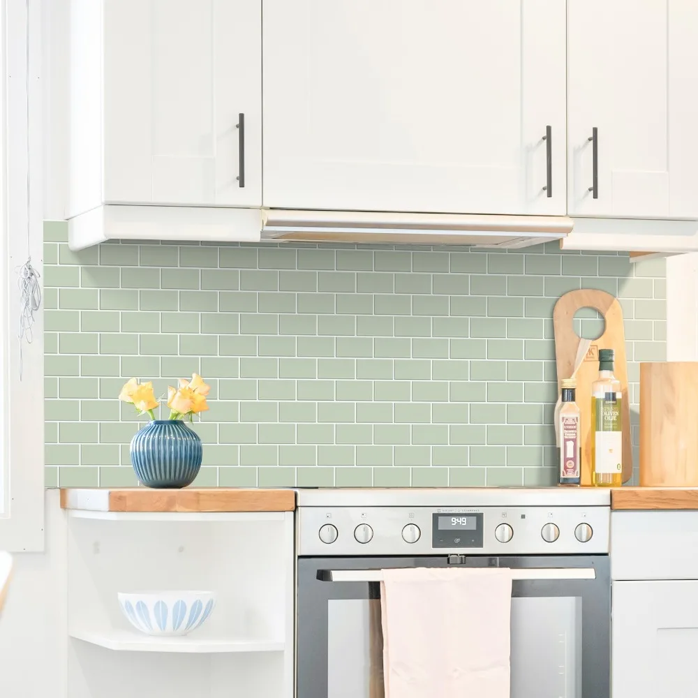 Peel & Stick Backsplash Tiles — Subway Style, 10-Pack - Image 5