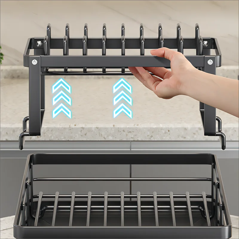 Over-Sink Dish Drying Rack — Adjustable Width - Image 3