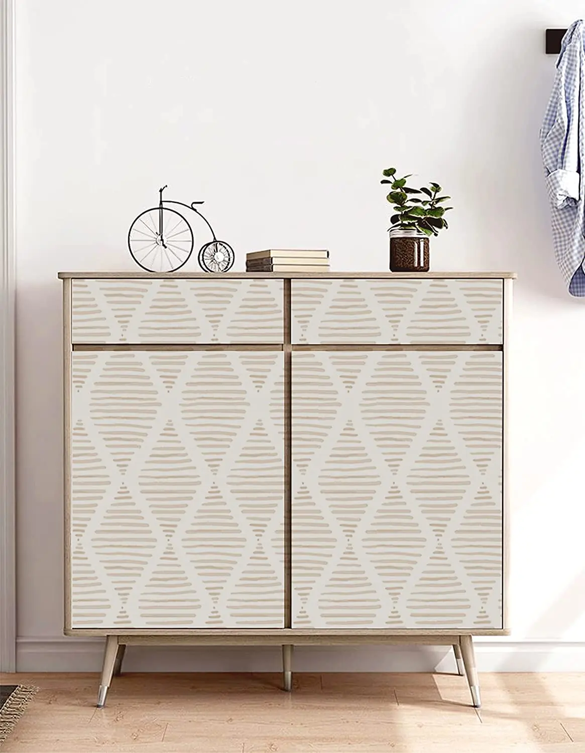 Removable Wallpaper — Modern Geometric Pattern - Image 3